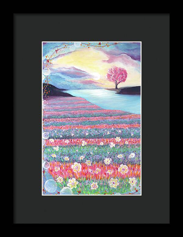 Sunrise by the River 1 - Framed Print