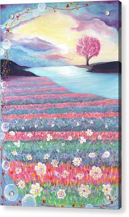 Sunrise by the River 1 - Acrylic Print