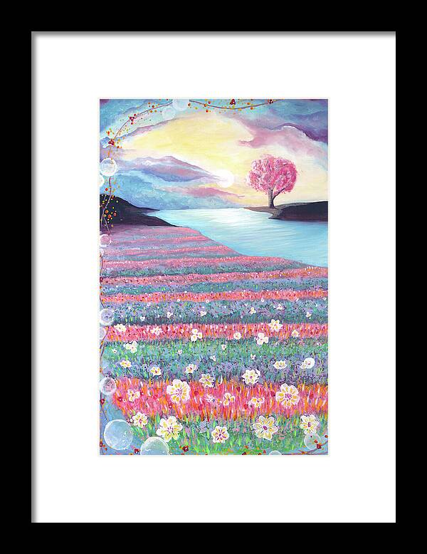 Sunrise by the River 1 - Framed Print