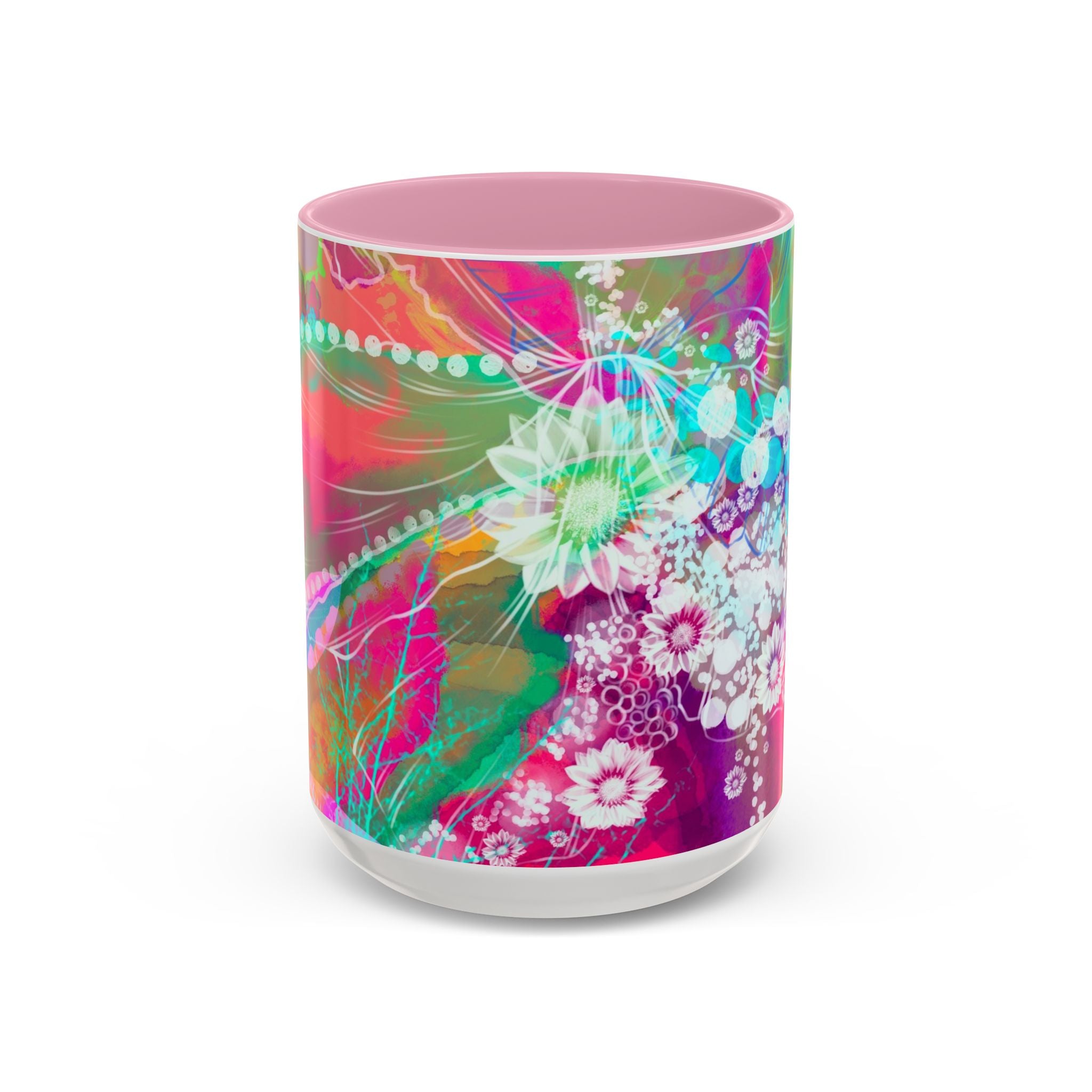 Boho Floral Rainbow Ceramic Mug (11oz & 15oz)