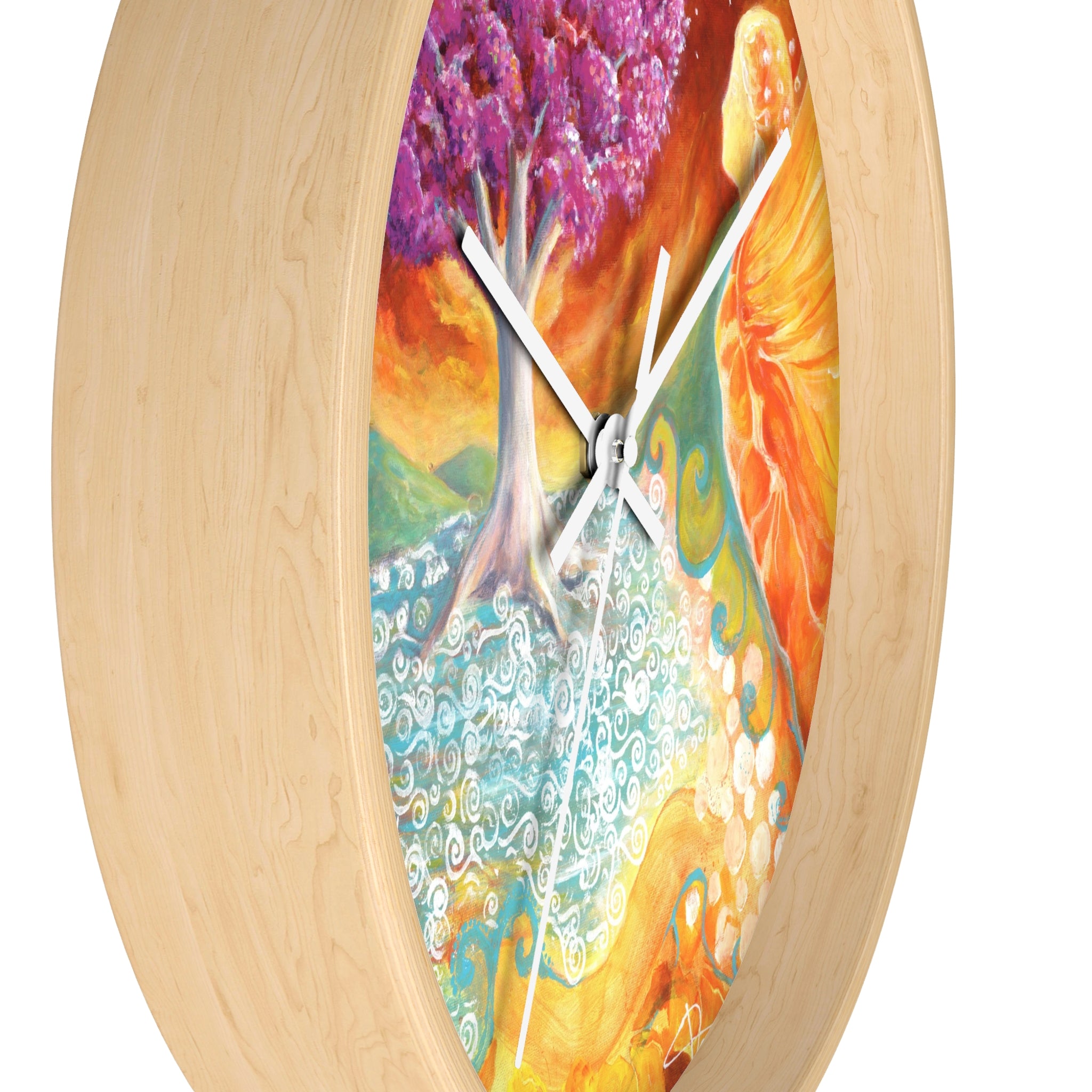 Ruby Tree Wall clock