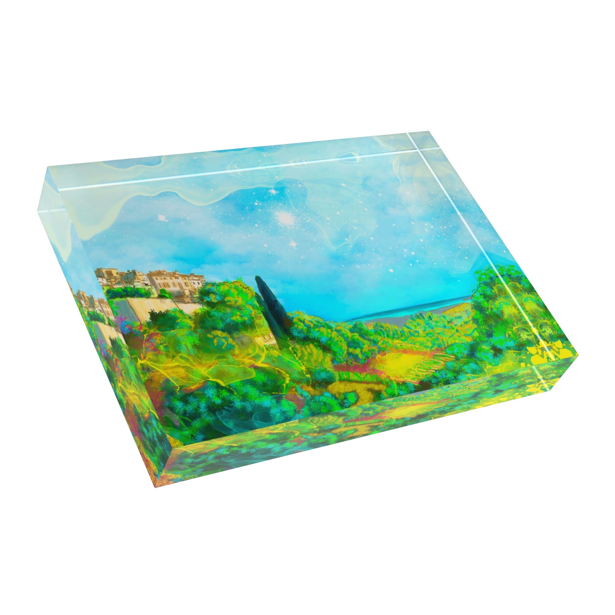 Saint Paul de Vence Acrylic Block