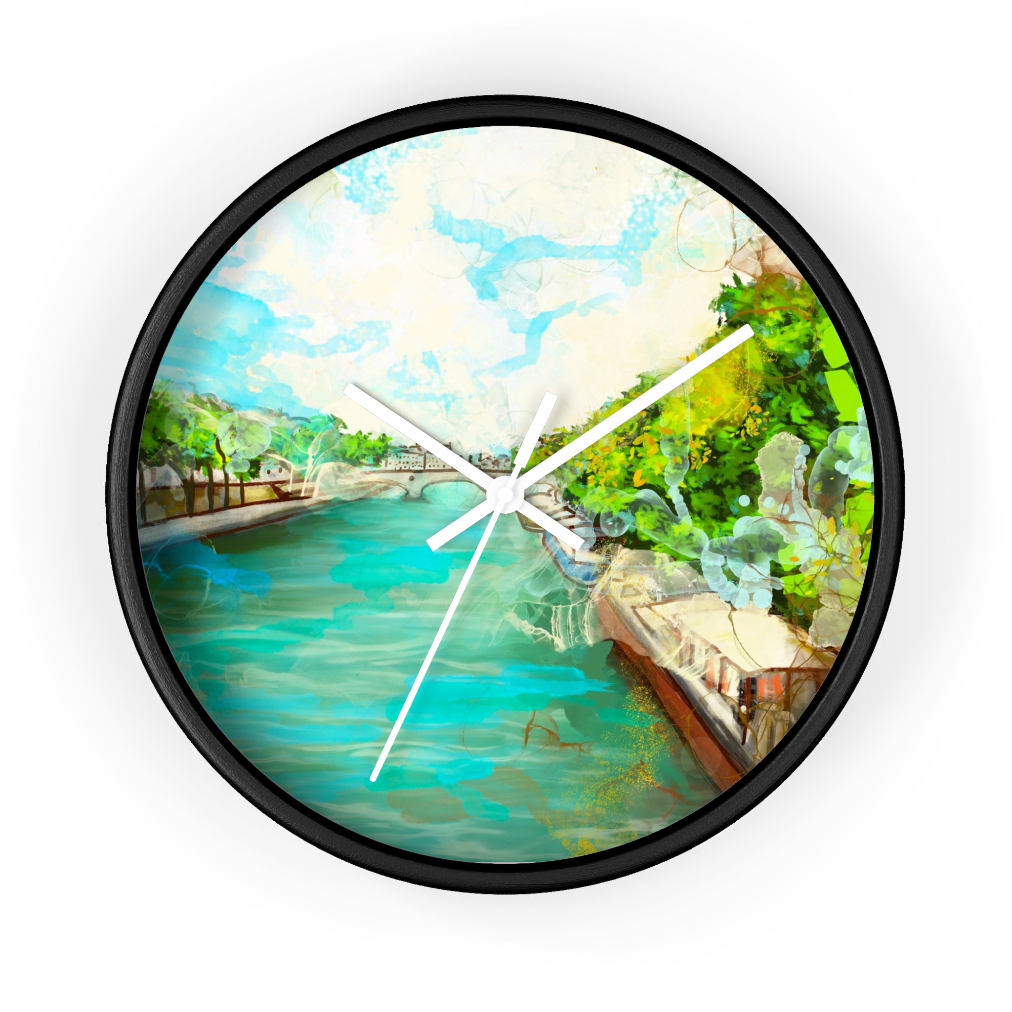 A little Stroll along the Seine Wall clock