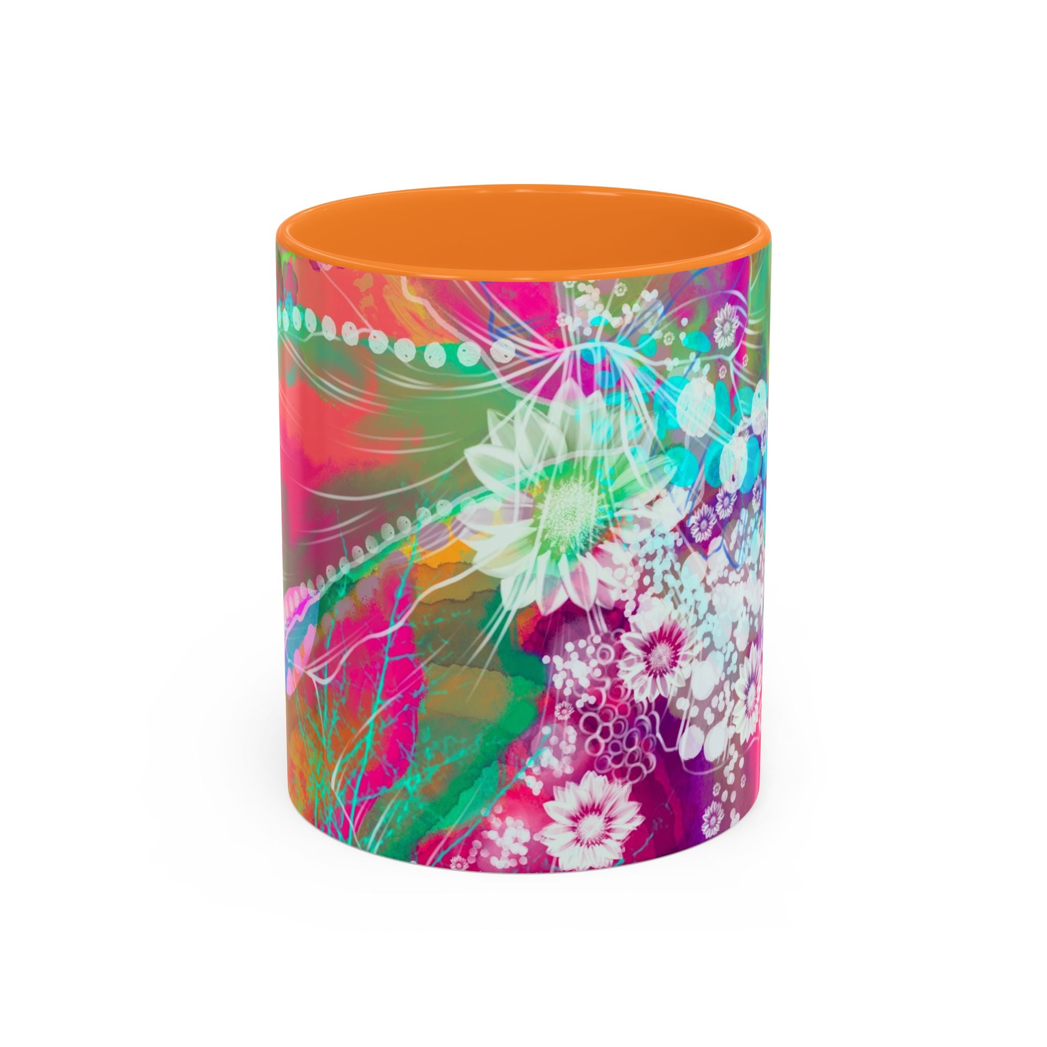 Boho Floral Rainbow Ceramic Mug (11oz & 15oz)