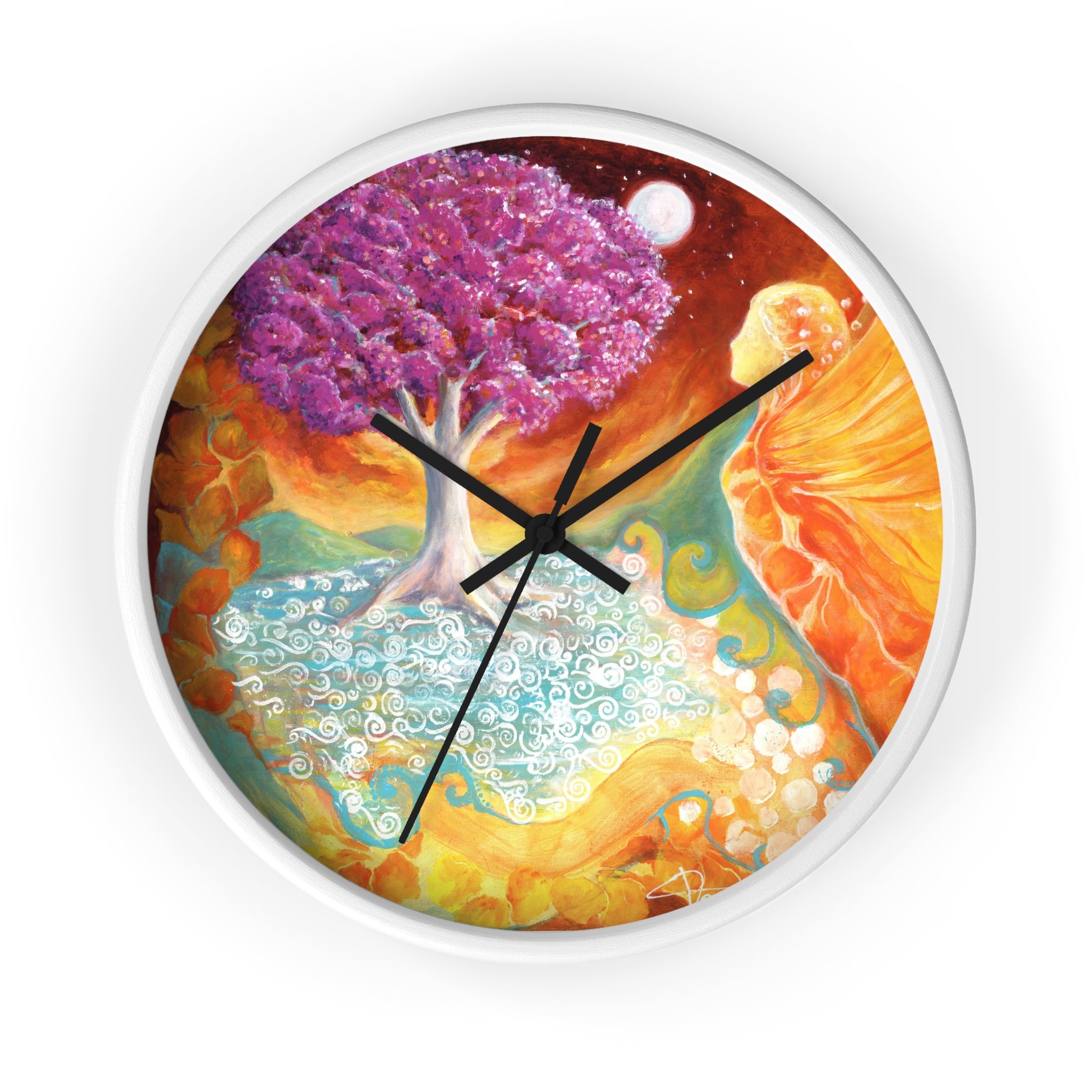 Ruby Tree Wall clock