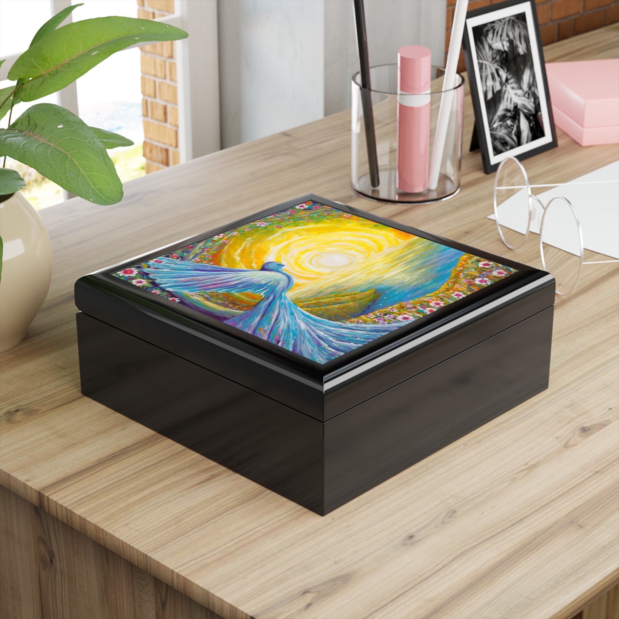 Bird of Light Large Jewelry Box