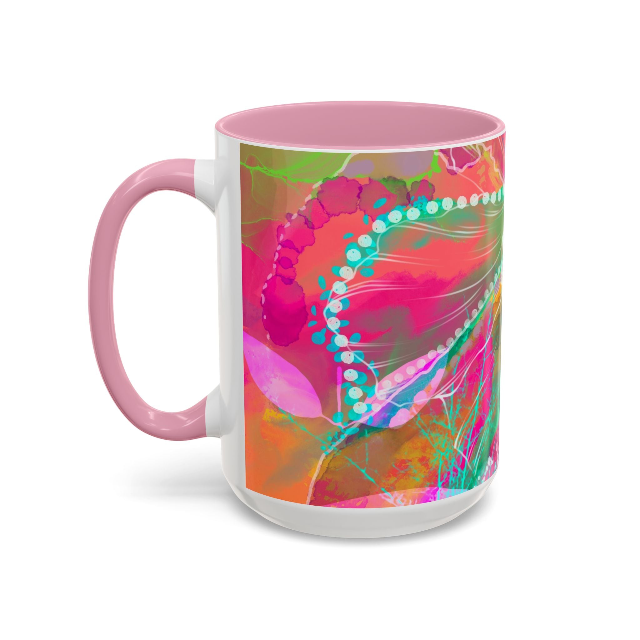 Boho Floral Rainbow Ceramic Mug (11oz & 15oz)
