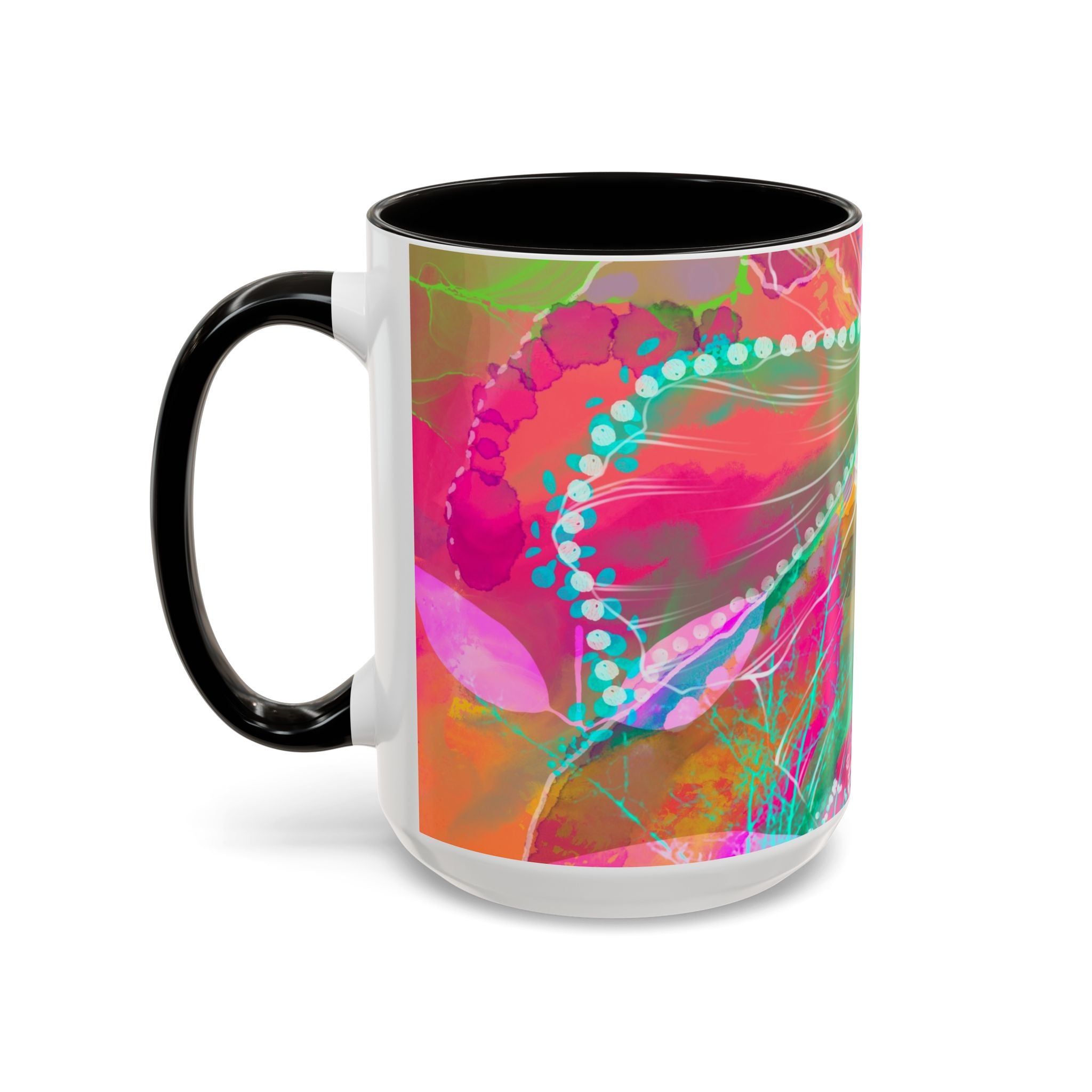 Boho Floral Rainbow Ceramic Mug (11oz & 15oz)