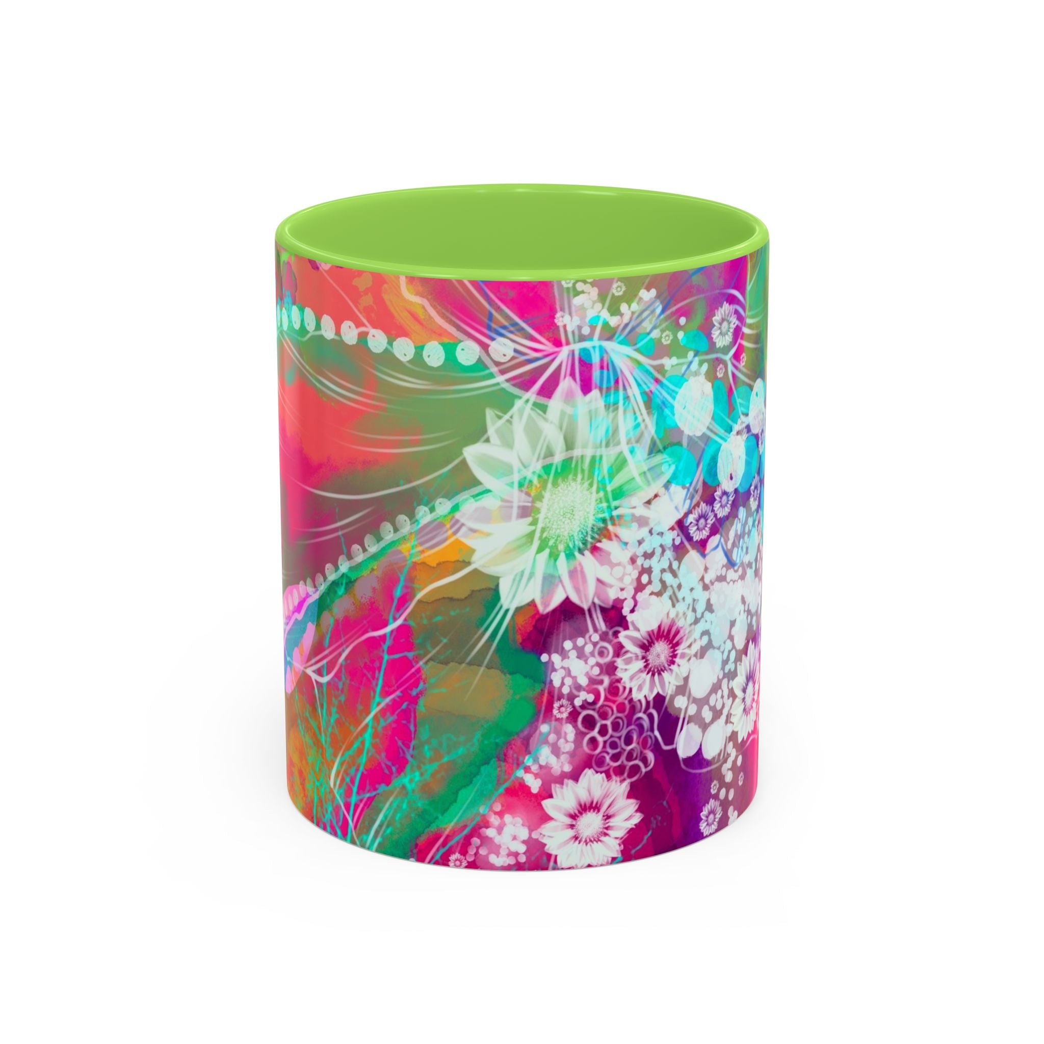 Boho Floral Rainbow Ceramic Mug (11oz & 15oz)