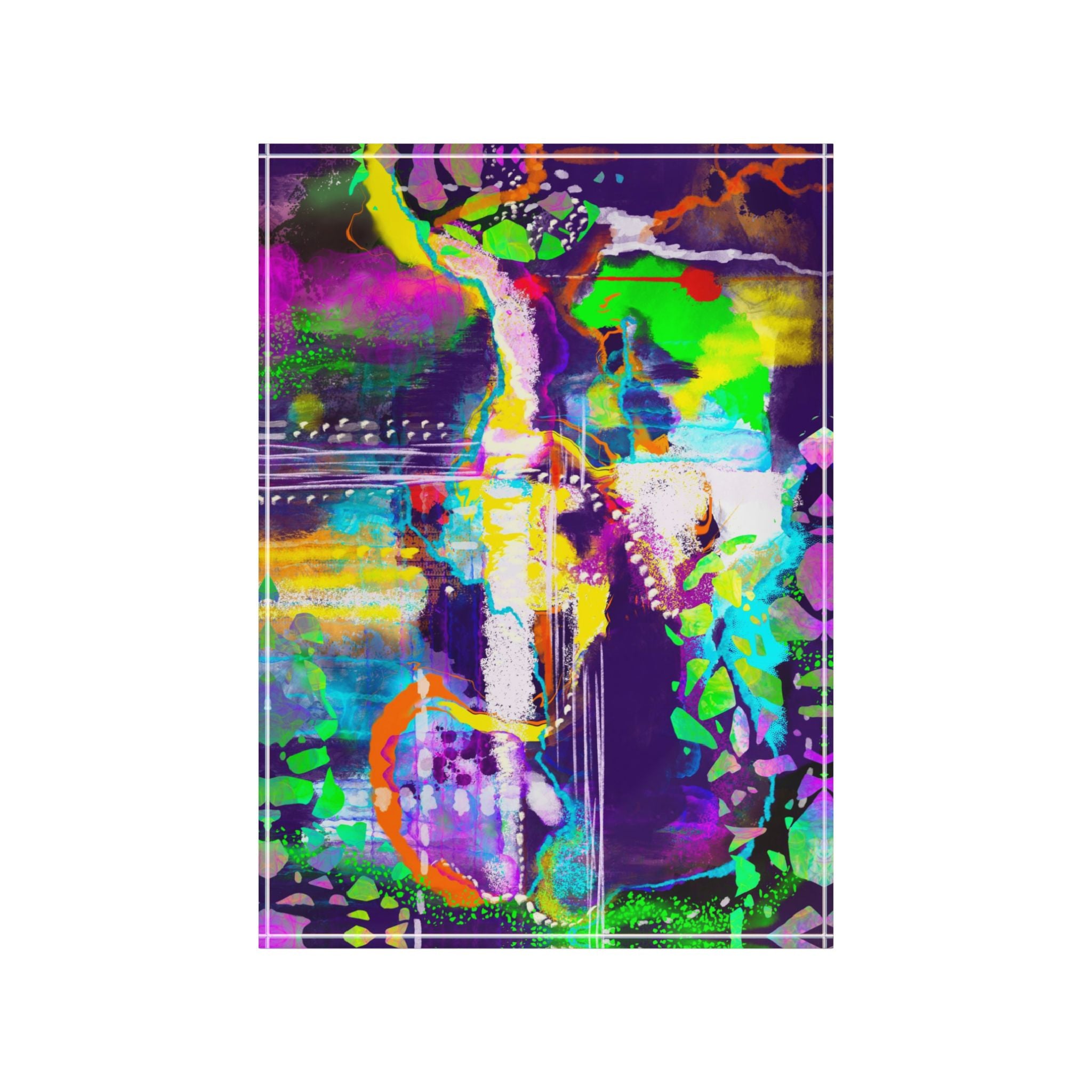 Vibrant Heart Acrylic Block