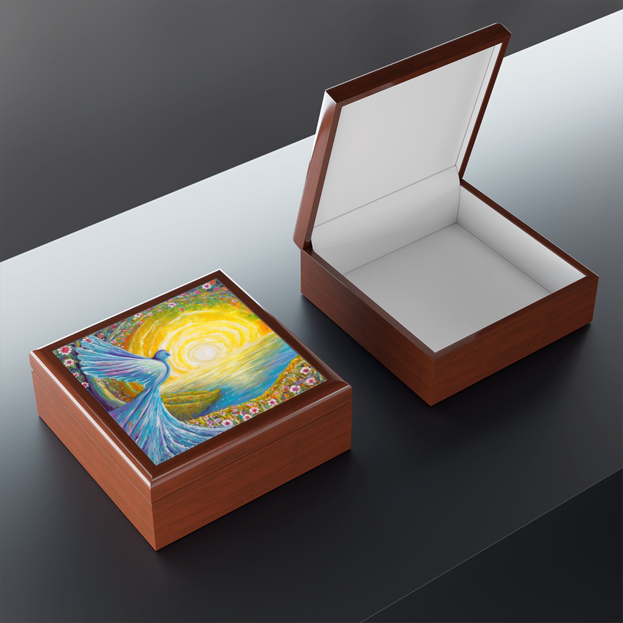 Bird of Light Large Jewelry Box