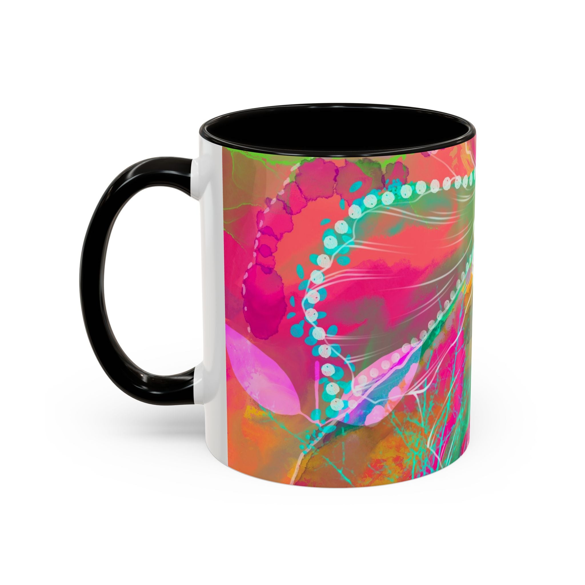 Boho Floral Rainbow Ceramic Mug (11oz & 15oz)