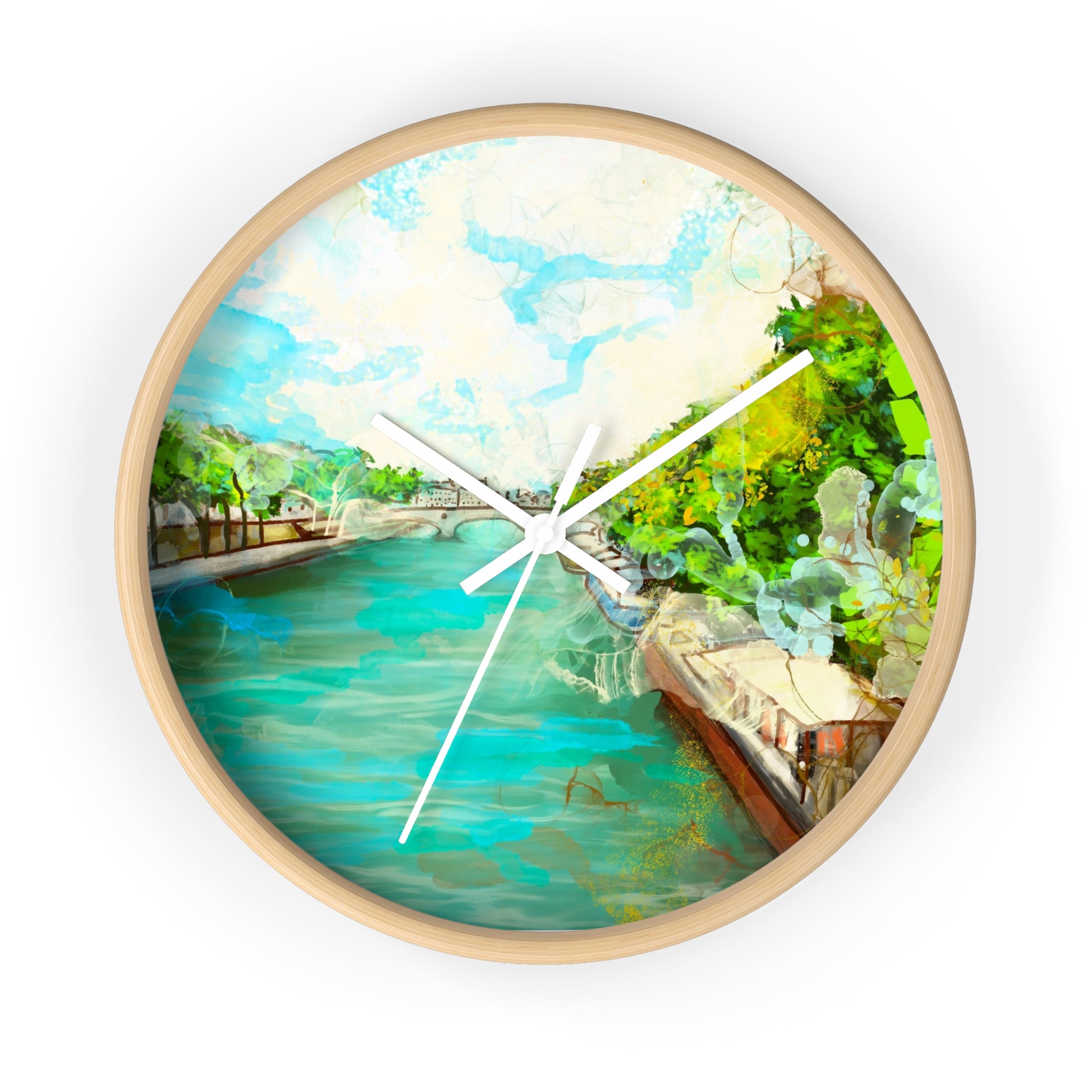 A little Stroll along the Seine Wall clock