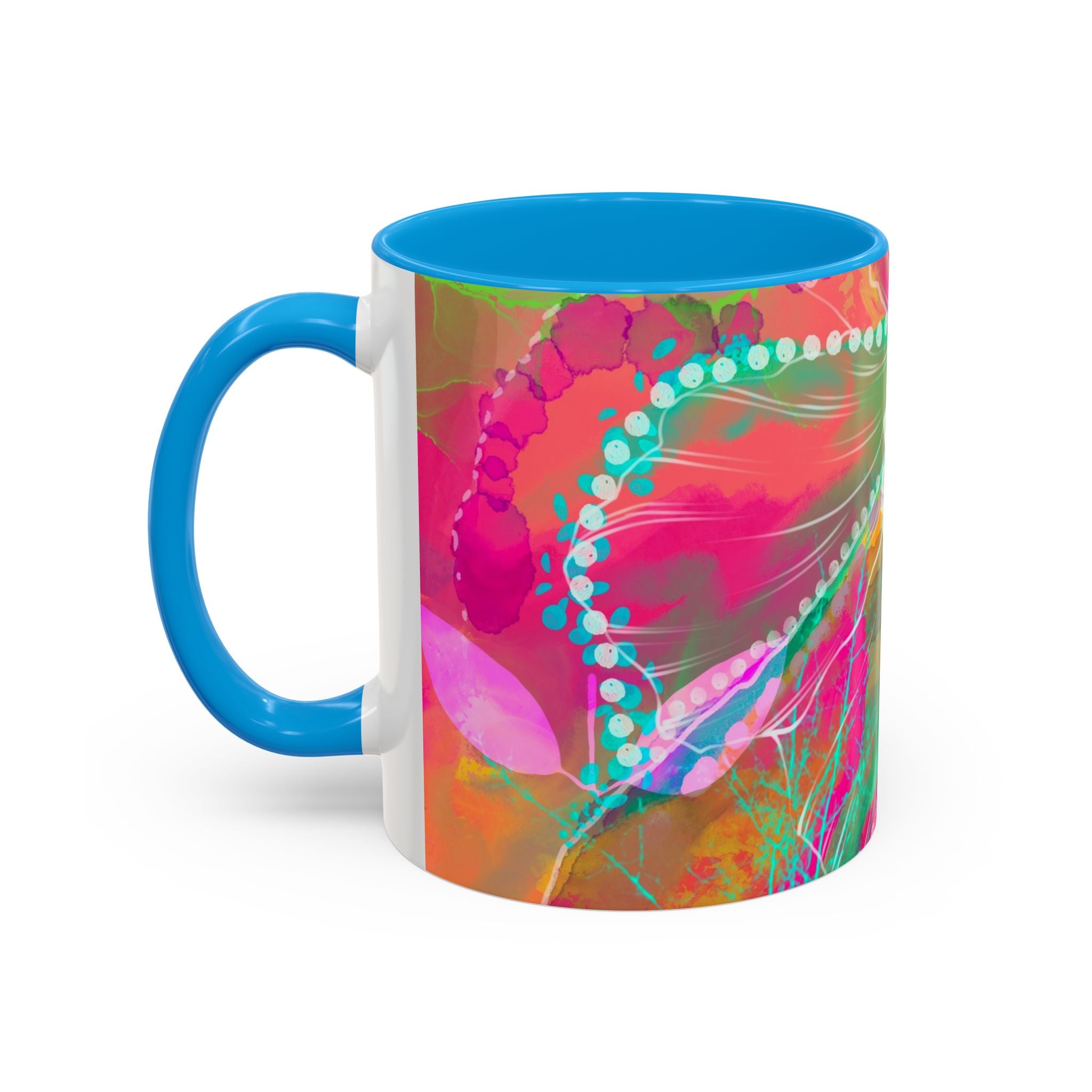 Boho Floral Rainbow Ceramic Mug (11oz & 15oz)