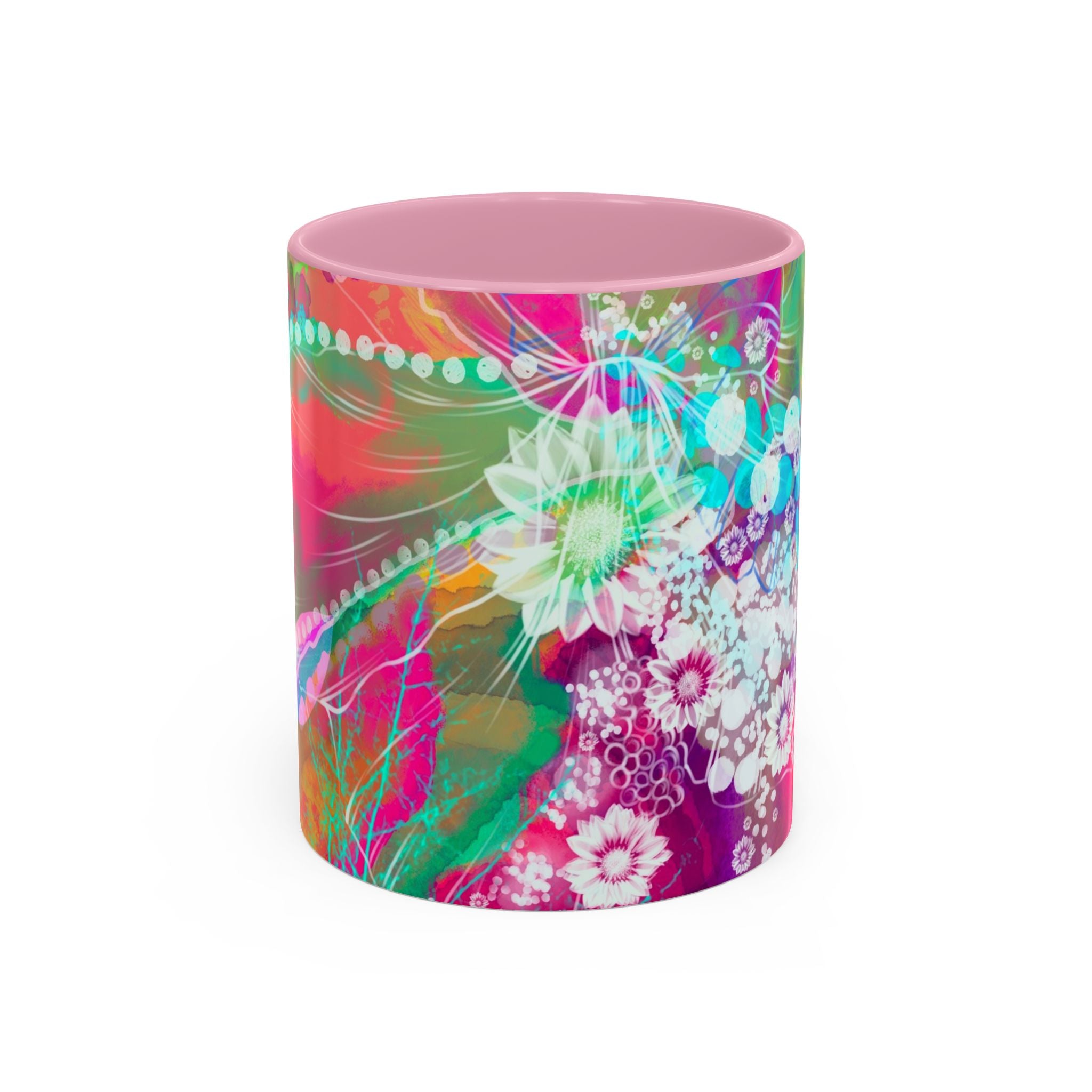 Boho Floral Rainbow Ceramic Mug (11oz & 15oz)