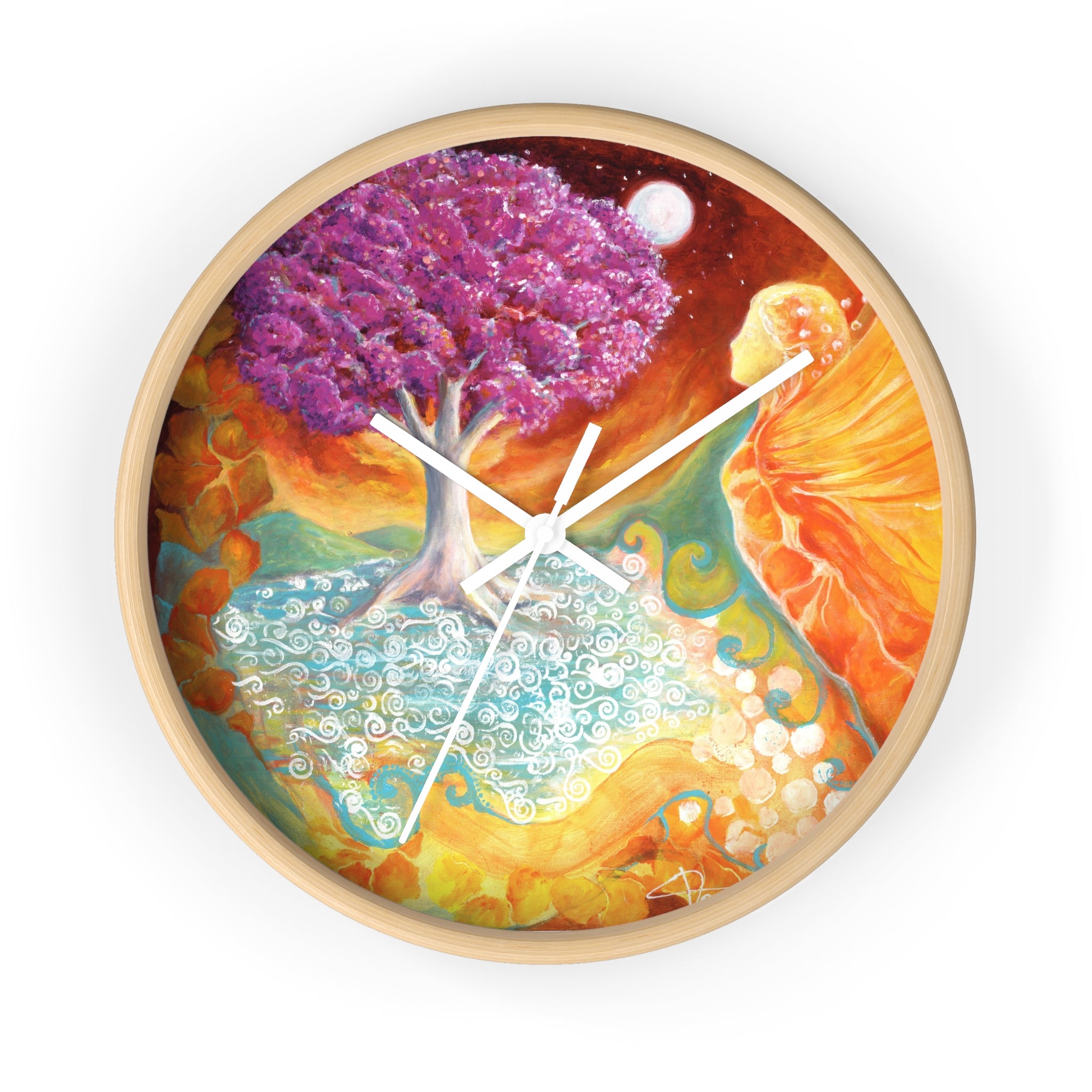 Ruby Tree Wall clock