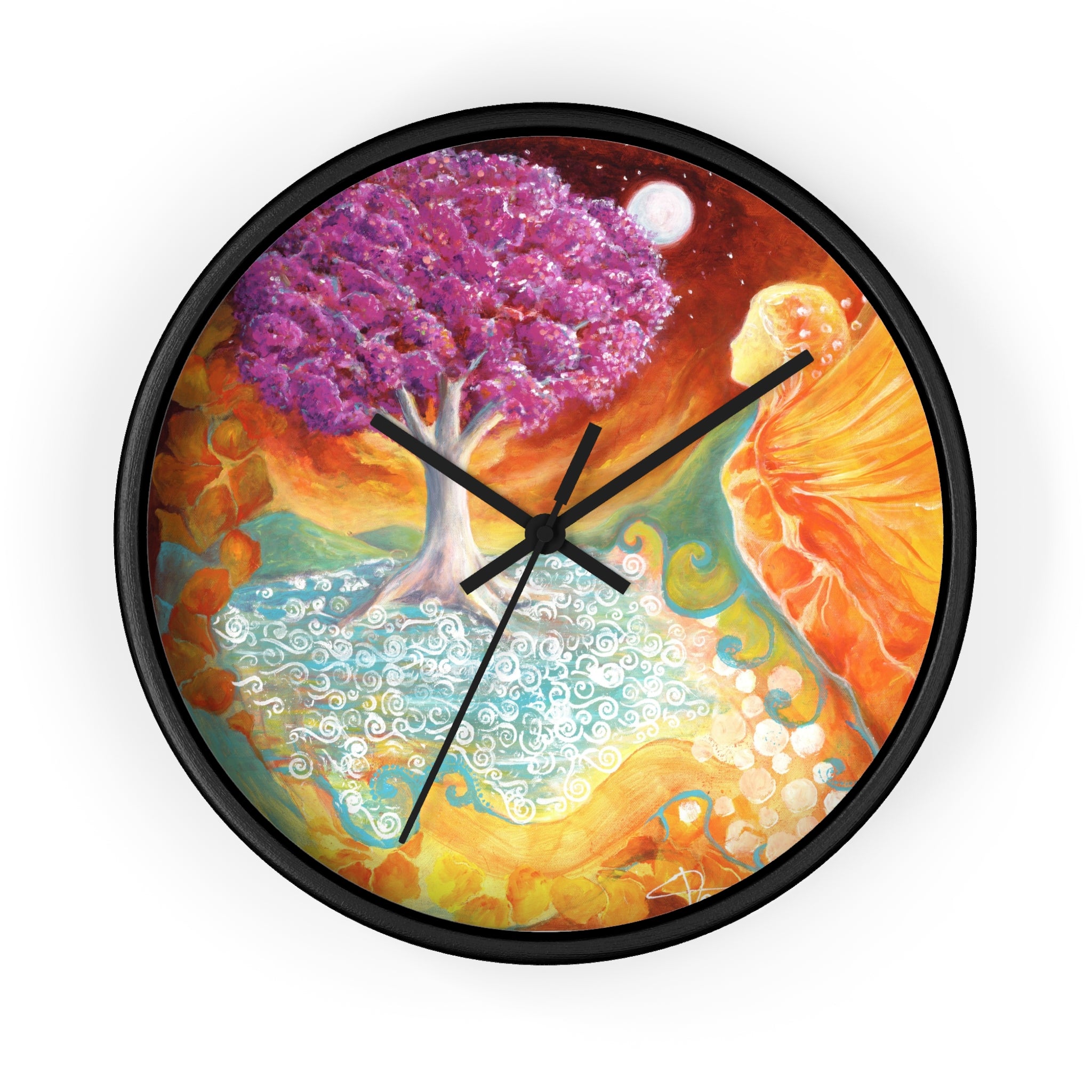 Ruby Tree Wall clock