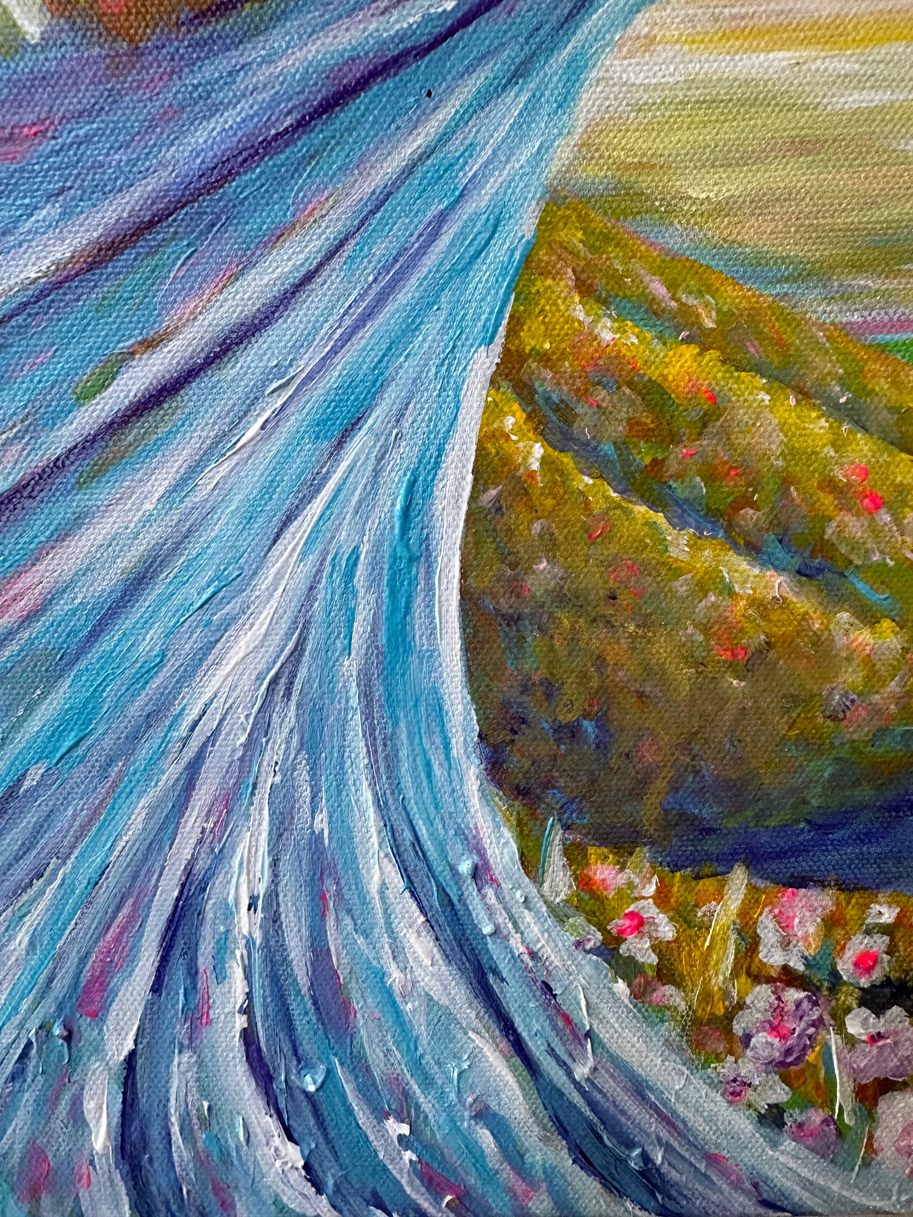 BIRD OF LGHT ORIGINAL ACRYLIC PAINTING