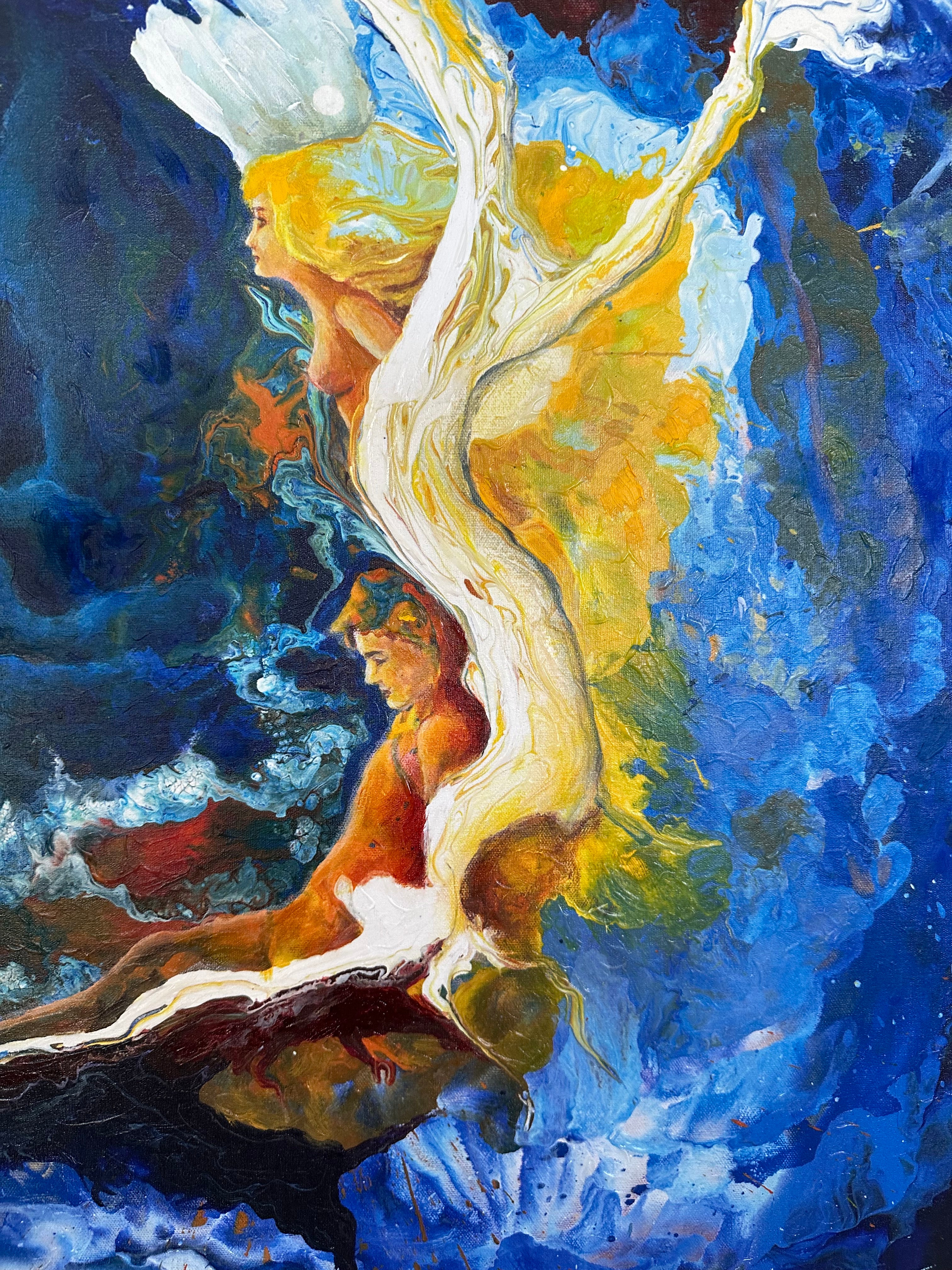 DREAM BY THE TREE  EMBELLISHED FINE ART PRINT ON CANVAS -  NOT AVAILABLE