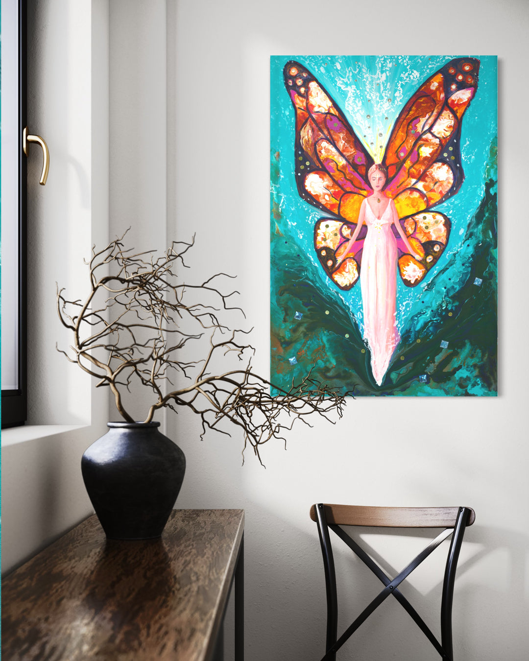 EMERGING ORIGINAL MIXED MEDIA PAINTING - NOT AVAILABLE