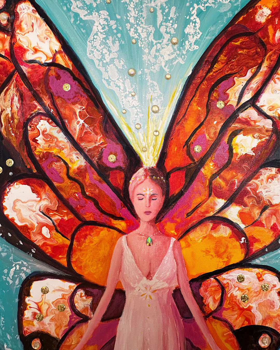 EMERGING ORIGINAL MIXED MEDIA PAINTING - NOT AVAILABLE