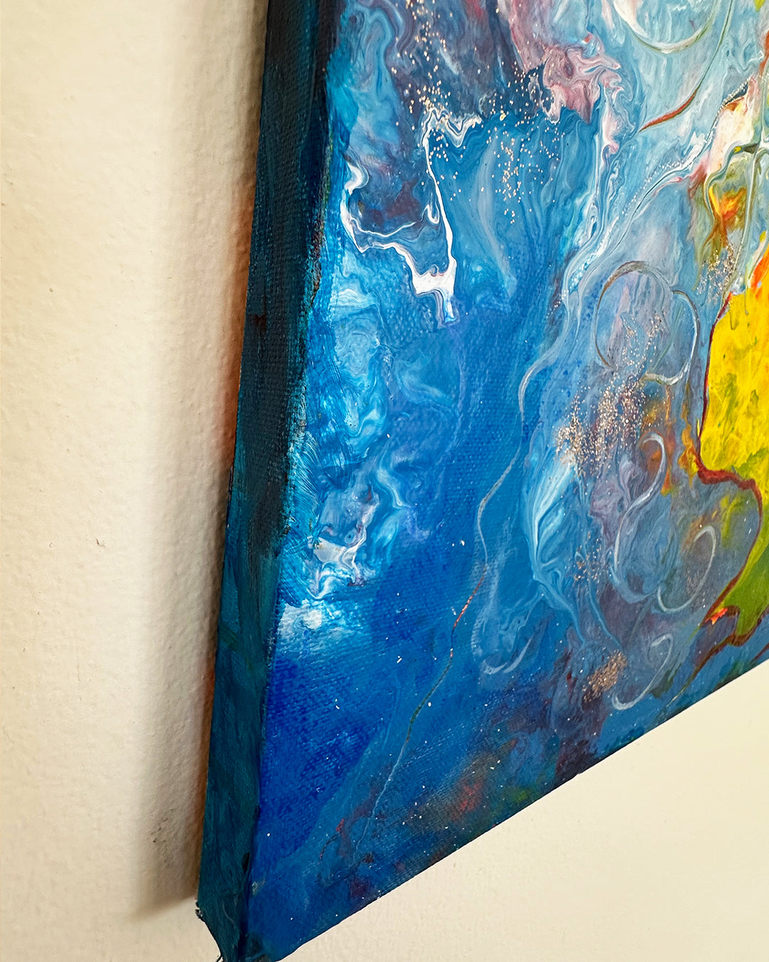 LION'S ROOT ORIGINAL MIXED MEDIA PAINTING -  NOT AVAILABLE