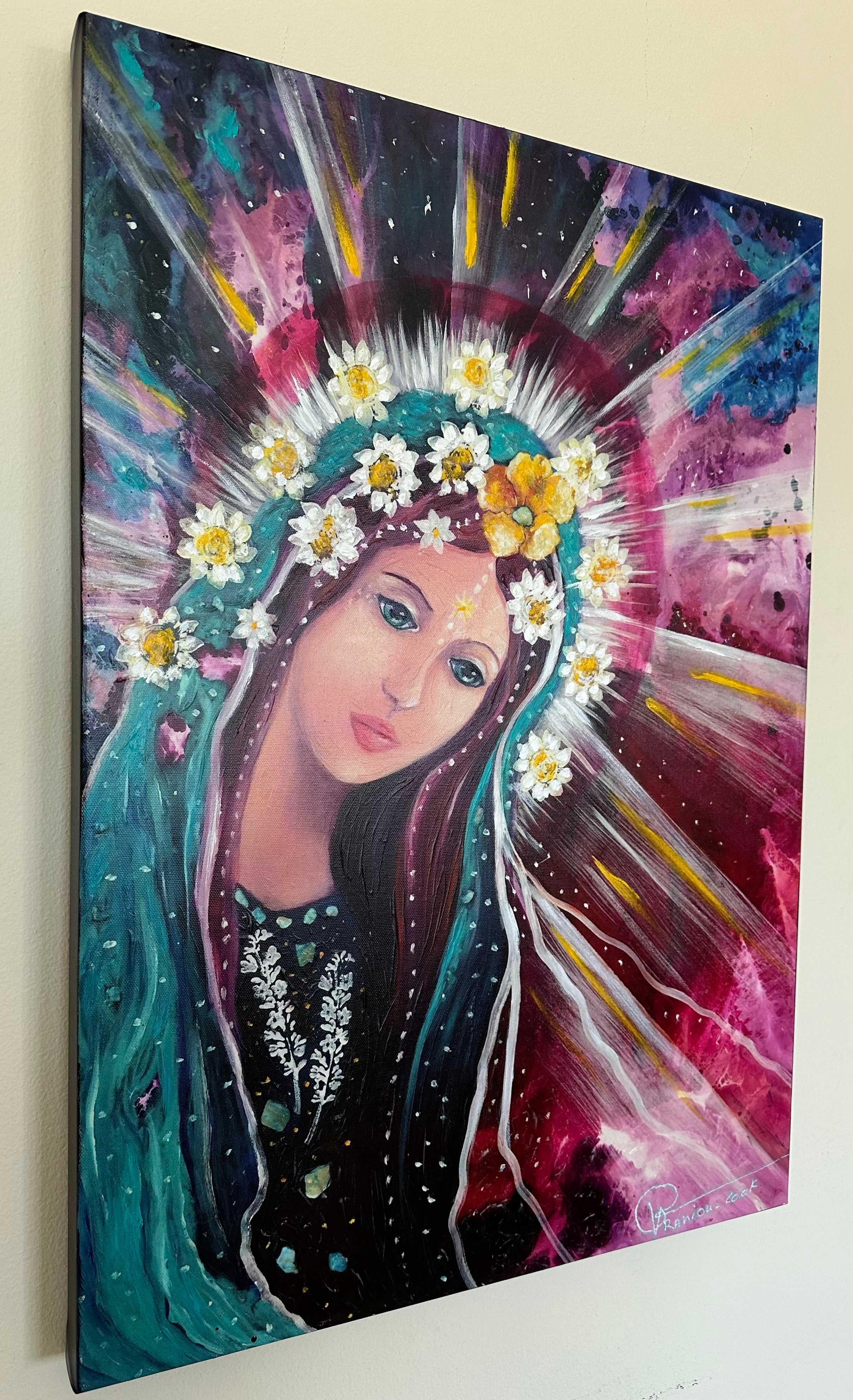 MARIE EMBELLISHED FINE ART PRINT ON CANVAS (SOLD)