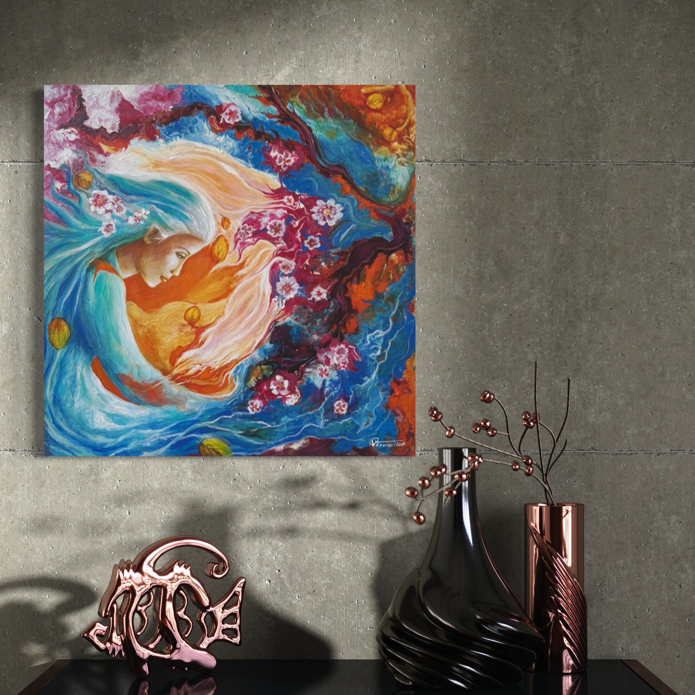 MEDITATION EMBELLISHED FINE ART PRINT ON CANVAS (SOLD)