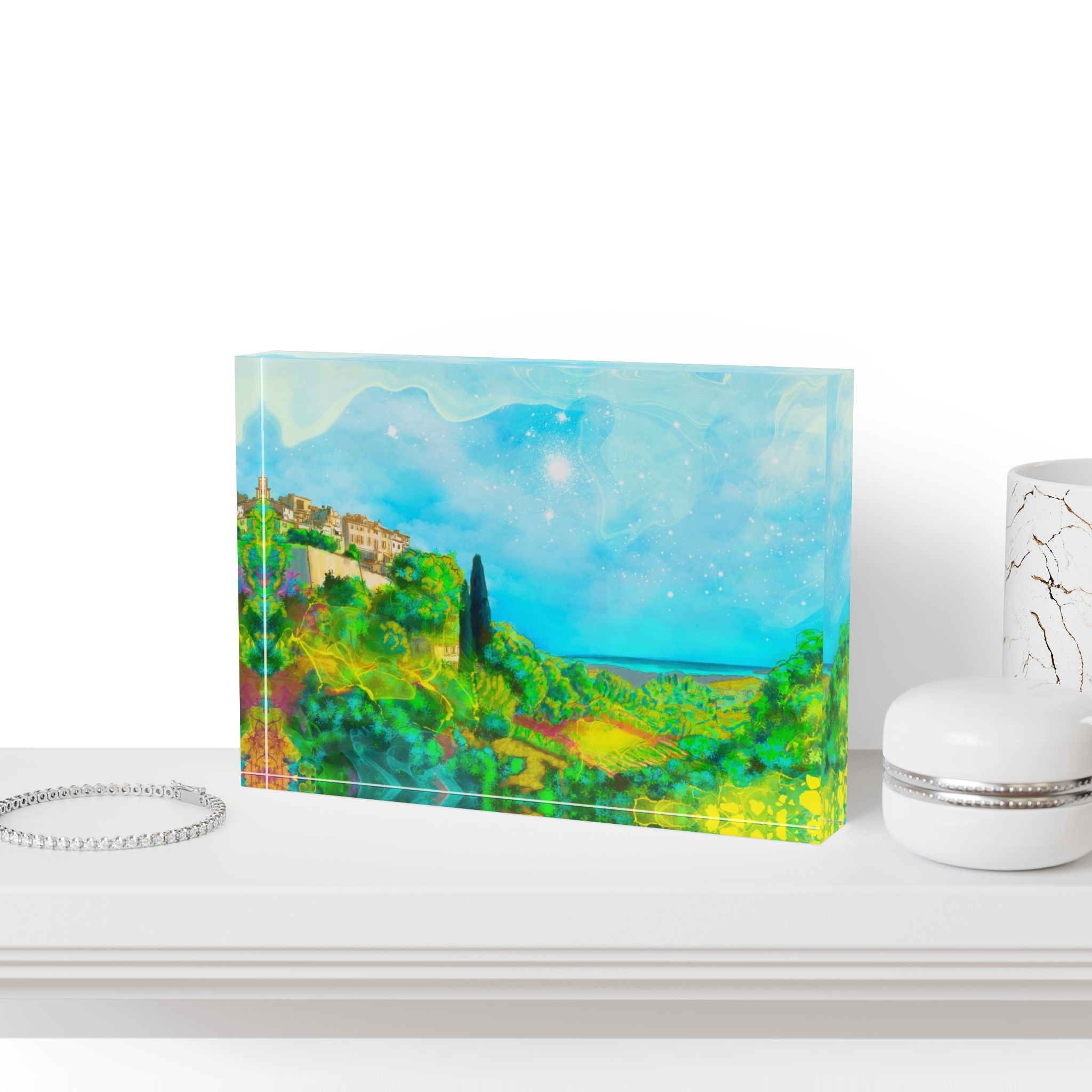 Saint Paul de Vence Acrylic Block