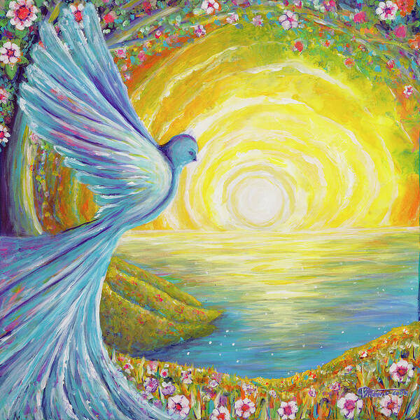 Bird of light - Art Print