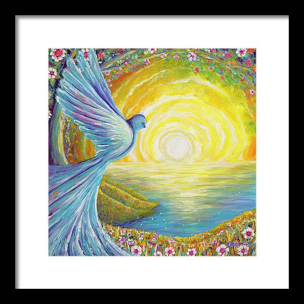 Bird of light - Framed Print