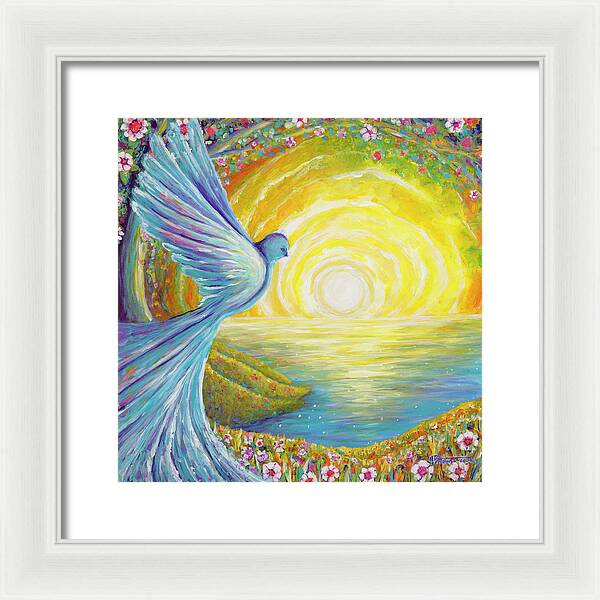 Bird of light - Framed Print