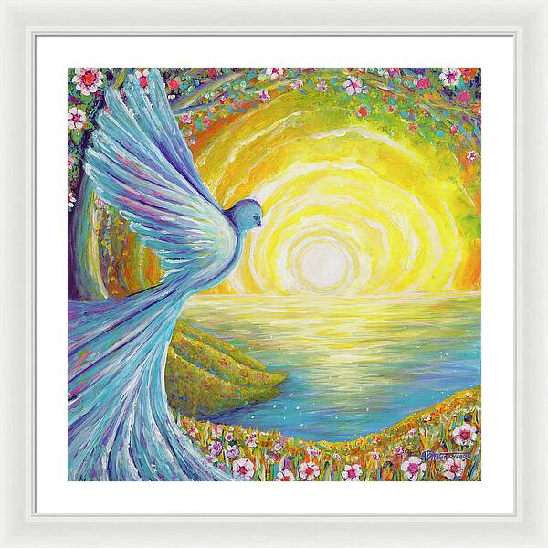 Bird of light - Framed Print