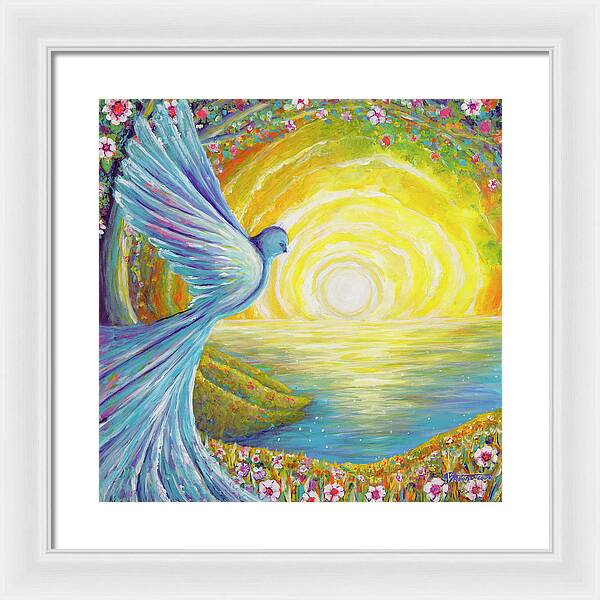 Bird of light - Framed Print