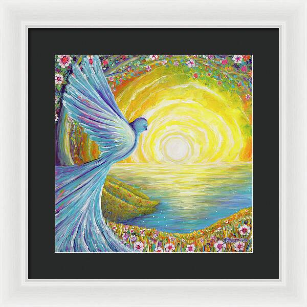 Bird of light - Framed Print