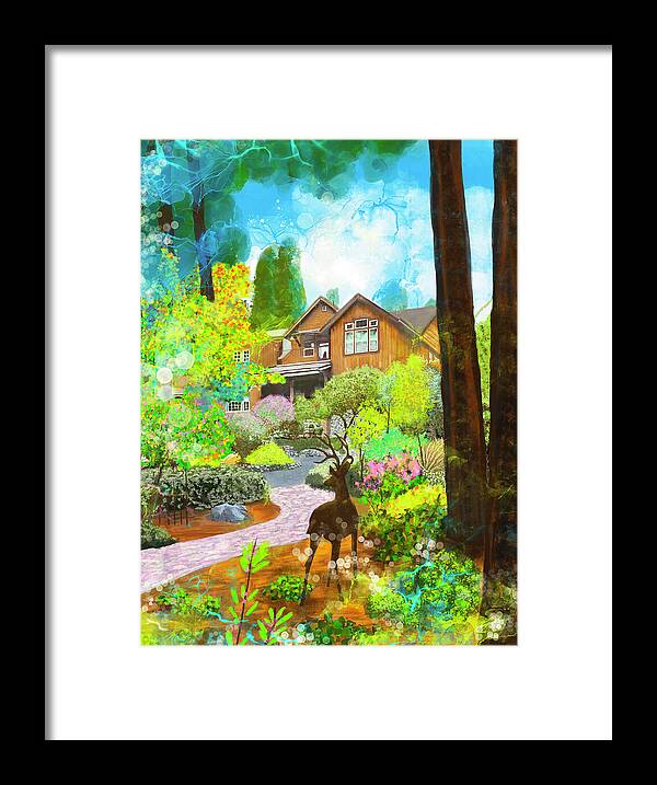 Sunrise In The Forest - Framed Print