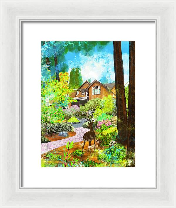 Sunrise In The Forest - Framed Print