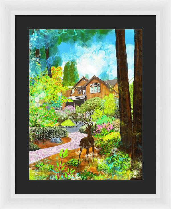 Sunrise In The Forest - Framed Print