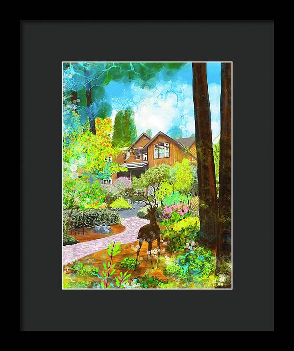 Sunrise In The Forest - Framed Print