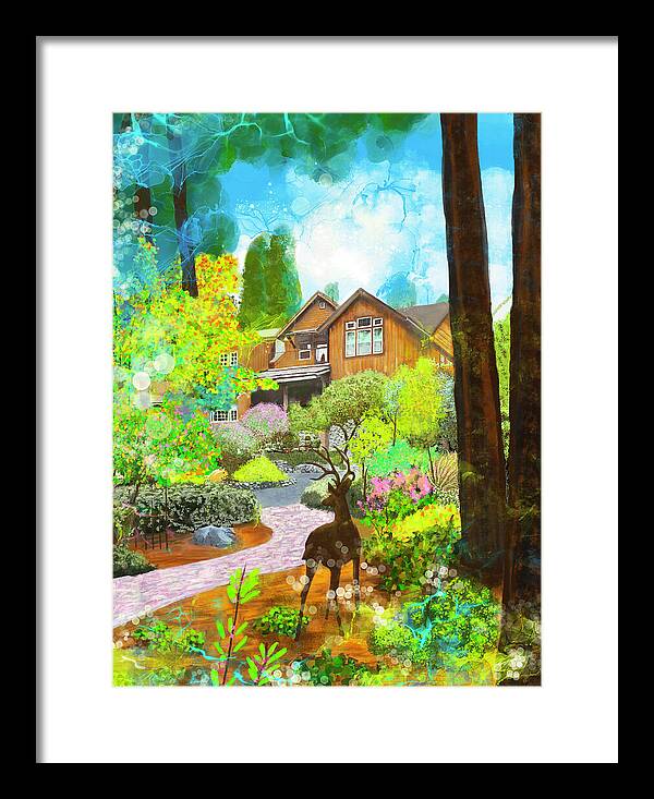 Sunrise In The Forest - Framed Print