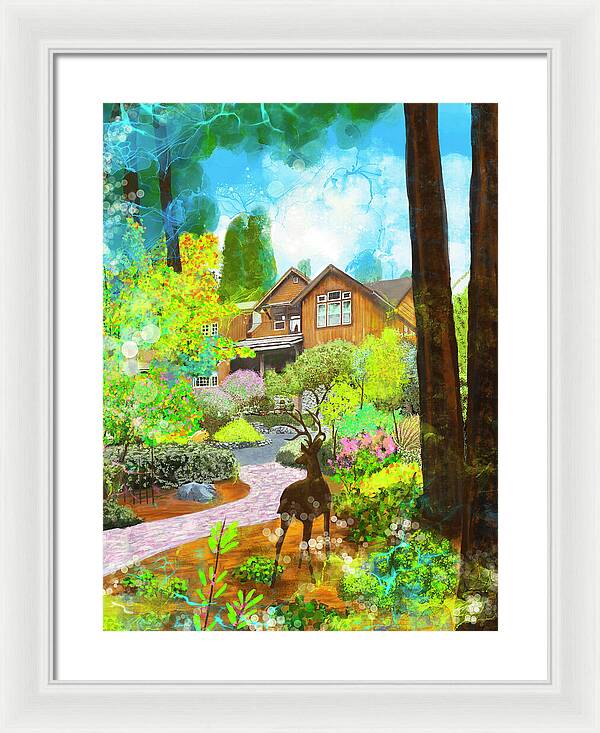 Sunrise In The Forest - Framed Print