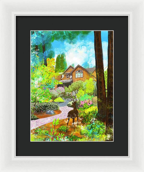 Sunrise In The Forest - Framed Print