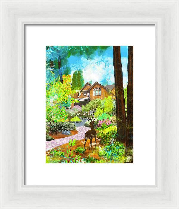 Sunrise In The Forest - Framed Print