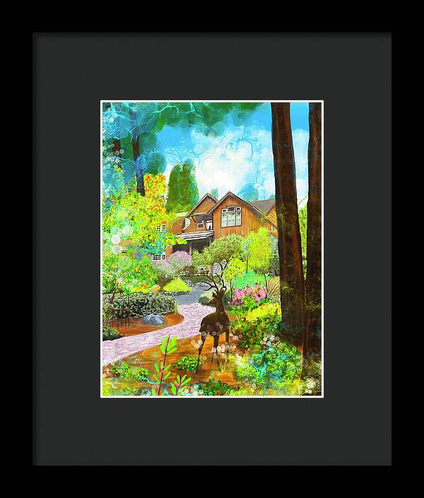 Sunrise In The Forest - Framed Print