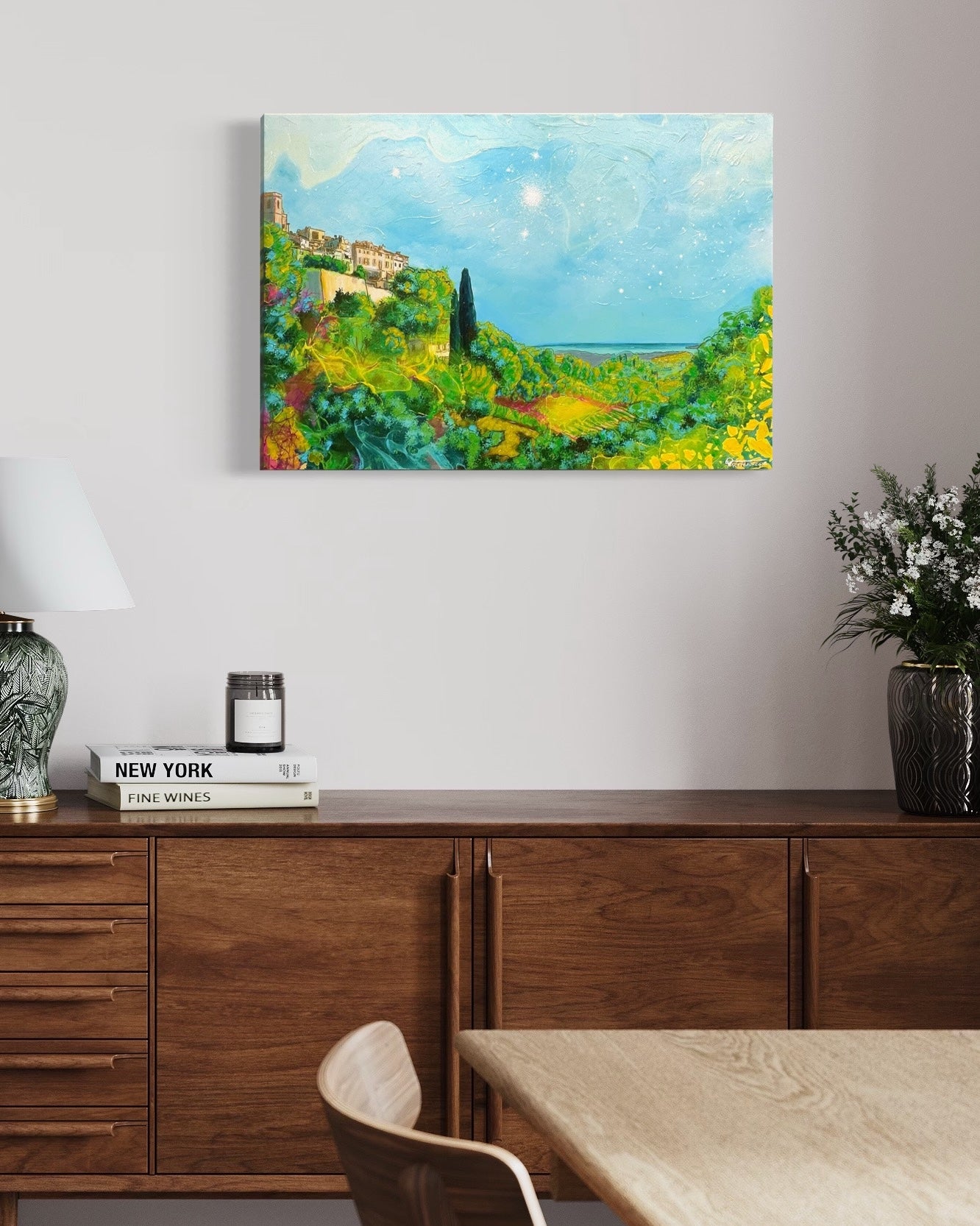 UNDER THE SUN IN PROVENCE EMBELLISHED FINE ART PRINT ON CANVAS -  NOT AVAILABLE